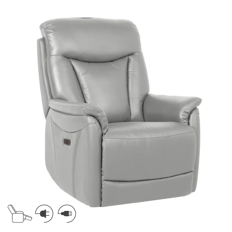 Recliner-nojatuoli Gårdal sähköisellä nostomekanismilla nahka, Beige