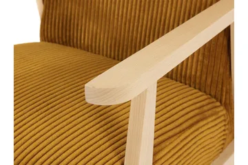 Retro Nojatuoli - Beige - Huonekalut - Tuoli & nojatuoli - Nojatuoli & lepotuoli - Samettinojatuoli