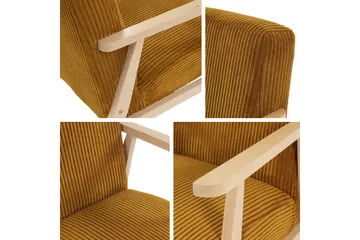 Retro Nojatuoli - Beige - Huonekalut - Tuoli & nojatuoli - Nojatuoli & lepotuoli - Samettinojatuoli