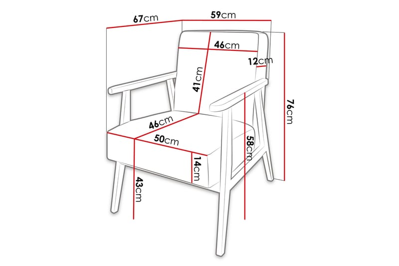 Retro Nojatuoli - Beige - Huonekalut - Tuoli & nojatuoli - Nojatuoli & lepotuoli