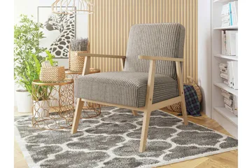 Retro Nojatuoli - Beige - Huonekalut - Tuoli & nojatuoli - Nojatuoli & lepotuoli - Samettinojatuoli