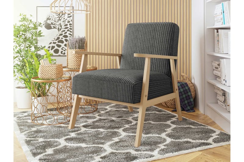 Retro Nojatuoli - Harmaa - Huonekalut - Tuoli & nojatuoli - Nojatuoli & lepotuoli