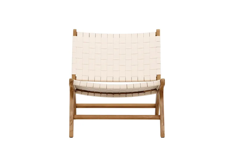 Rike-nojatuoli Teak, Natural