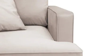 Rossita erittäin syvä nojatuoli - Beige - Huonekalut - Tuoli & nojatuoli - Nojatuoli & lepotuoli - Samettinojatuoli