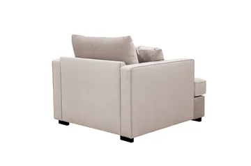 Rossita erittäin syvä nojatuoli - Beige - Huonekalut - Tuoli & nojatuoli - Nojatuoli & lepotuoli - Samettinojatuoli