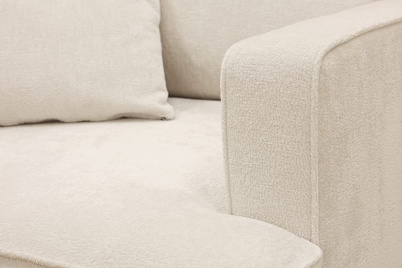 Rossita erittäin syvä nojatuoli - Beige - Huonekalut - Tuoli & nojatuoli - Nojatuoli & lepotuoli - Samettinojatuoli