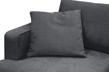 Rossita erittäin syvä nojatuoli - Trenza 01, Musta Chenille - Huonekalut - Tuoli & nojatuoli - Nojatuoli & lepotuoli