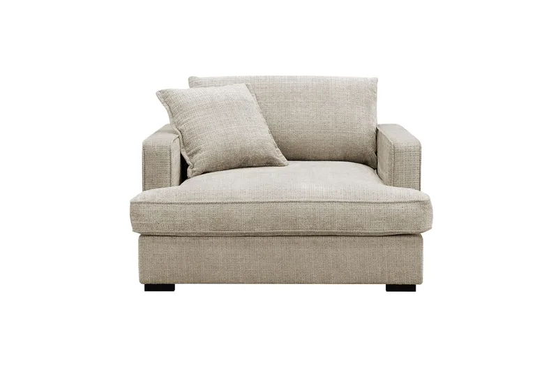 Rossita lyx Erittäin syvä Nojatuoli - Beige Chenille - Huonekalut - Tuoli & nojatuoli - Nojatuoli & lepotuoli