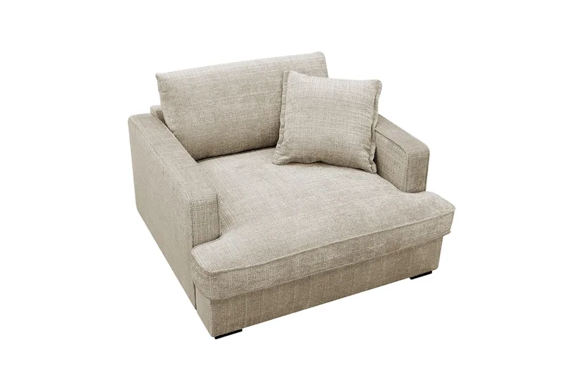 Rossita lyx Erittäin syvä Nojatuoli - Beige Chenille - Huonekalut - Tuoli & nojatuoli - Nojatuoli & lepotuoli