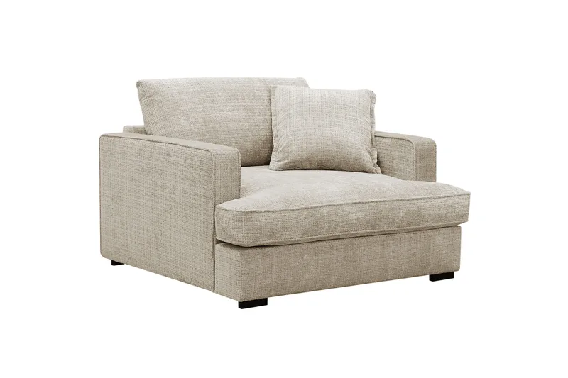 Rossita lyx Erittäin syvä Nojatuoli - Beige Chenille - Huonekalut - Tuoli & nojatuoli - Nojatuoli & lepotuoli