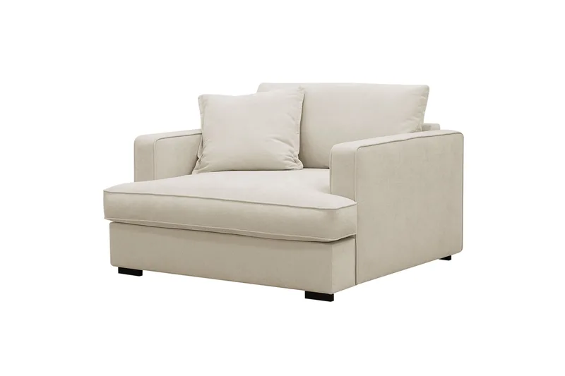 Rossita lyx Erittäin syvä Nojatuoli - Beige Kangas - Huonekalut - Tuoli & nojatuoli - Nojatuoli & lepotuoli