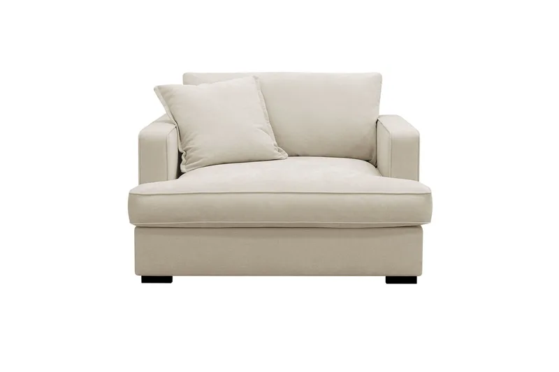 Rossita lyx Erittäin syvä Nojatuoli - Beige Kangas - Huonekalut - Tuoli & nojatuoli - Nojatuoli & lepotuoli