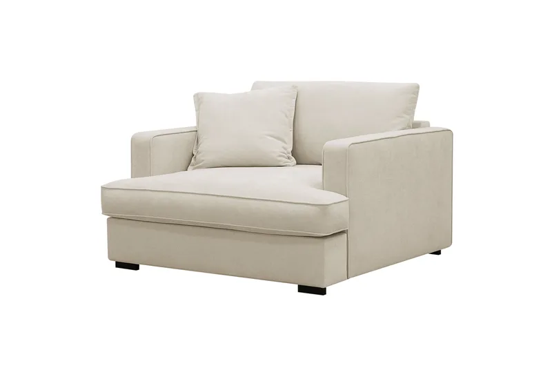 Rossita lyx Erittäin syvä Nojatuoli - Beige Kangas - Huonekalut - Tuoli & nojatuoli - Nojatuoli & lepotuoli