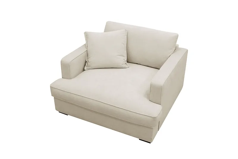 Rossita lyx Erittäin syvä Nojatuoli - Beige Kangas - Huonekalut - Tuoli & nojatuoli - Nojatuoli & lepotuoli