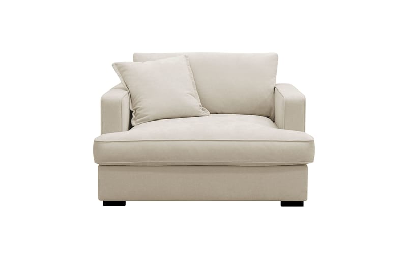 Rossita lyx Erittäin syvä Nojatuoli, Beige Kangas