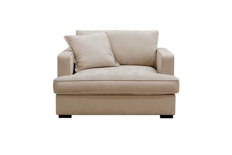 Rossita lyx Erittäin syvä Nojatuoli - Beige Kangas - Huonekalut - Tuoli & nojatuoli - Nojatuoli & lepotuoli