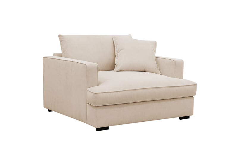 Rossita lyx Erittäin syvä Nojatuoli - Beige Vakosametti - Huonekalut - Tuoli & nojatuoli - Nojatuoli & lepotuoli