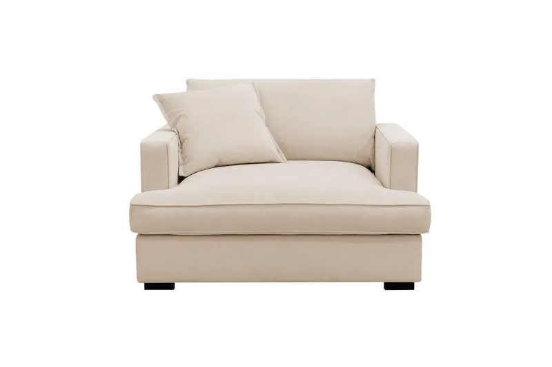 Rossita lyx Erittäin syvä Nojatuoli - Beige Vakosametti - Huonekalut - Tuoli & nojatuoli - Nojatuoli & lepotuoli