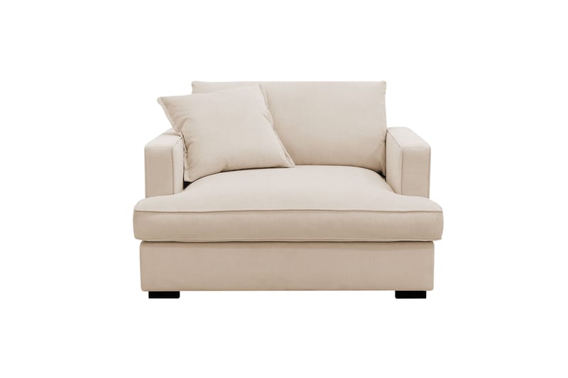 Rossita lyx Erittäin syvä Nojatuoli, Beige Vakosametti