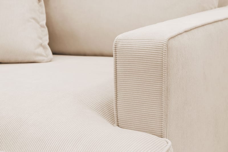 Rossita lyx Erittäin syvä Nojatuoli - Beige Vakosametti - Huonekalut - Tuoli & nojatuoli - Nojatuoli & lepotuoli