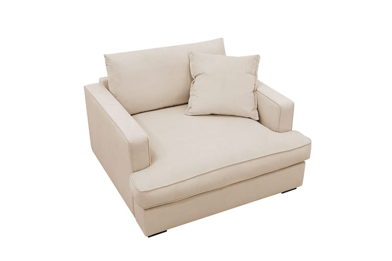 Rossita lyx Erittäin syvä Nojatuoli - Beige Vakosametti - Huonekalut - Tuoli & nojatuoli - Nojatuoli & lepotuoli