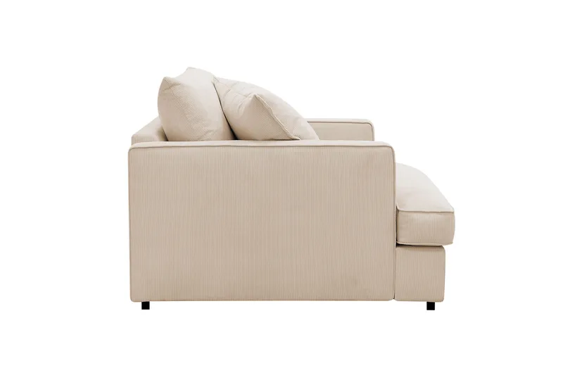 Rossita lyx Erittäin syvä Nojatuoli - Beige Vakosametti - Huonekalut - Tuoli & nojatuoli - Nojatuoli & lepotuoli