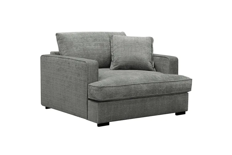 Rossita lyx Erittäin syvä Nojatuoli - Harmaa Chenille - Huonekalut - Tuoli & nojatuoli - Nojatuoli & lepotuoli