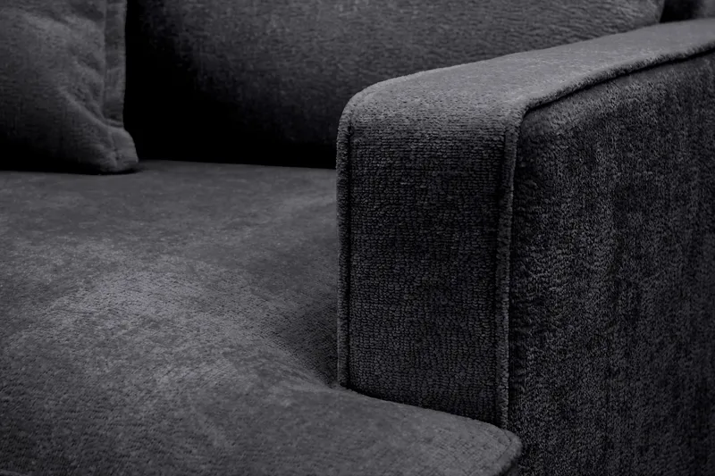 Rossita lyx Erittäin syvä Nojatuoli - Musta Chenille - Huonekalut - Tuoli & nojatuoli - Nojatuoli & lepotuoli