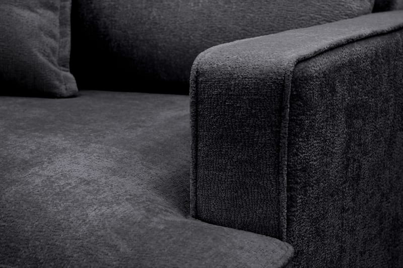 Rossita lyx Erittäin syvä Nojatuoli - Musta Chenille - Huonekalut - Tuoli & nojatuoli - Nojatuoli & lepotuoli