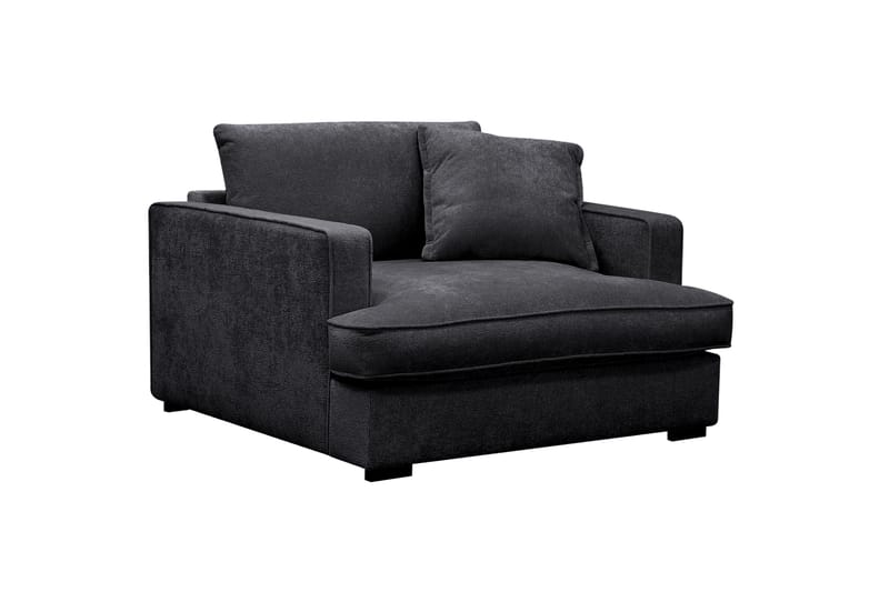 Rossita lyx Erittäin syvä Nojatuoli - Musta Chenille - Huonekalut - Tuoli & nojatuoli - Nojatuoli & lepotuoli