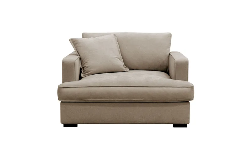 Rossita lyx Erittäin syvä Nojatuoli - Ruskea Kangas - Huonekalut - Tuoli & nojatuoli - Nojatuoli & lepotuoli