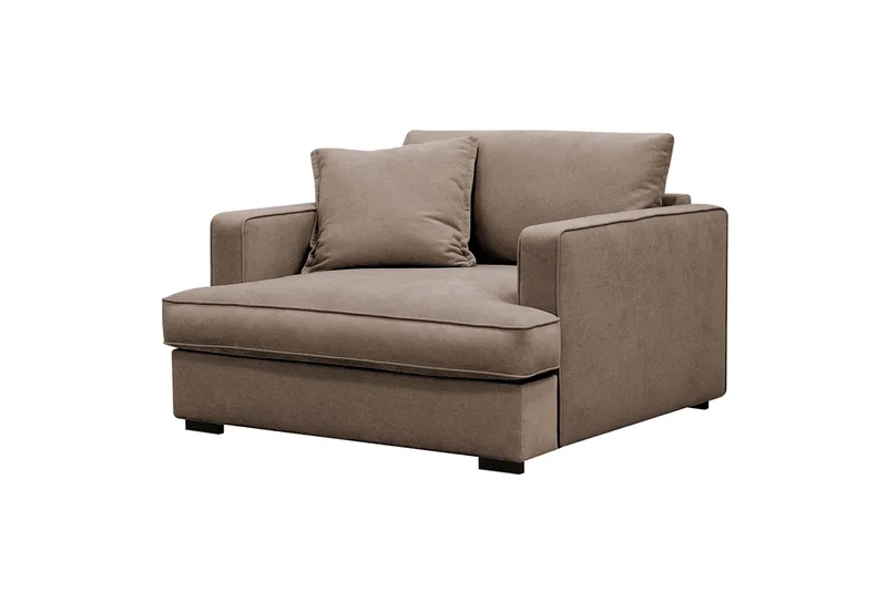 Rossita lyx Erittäin syvä Nojatuoli - Ruskea Kangas - Huonekalut - Tuoli & nojatuoli - Nojatuoli & lepotuoli