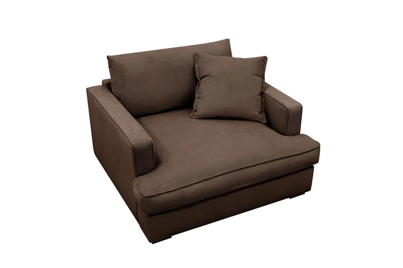 Rossita lyx Erittäin syvä Nojatuoli - Ruskea Vakosametti - Huonekalut - Tuoli & nojatuoli - Nojatuoli & lepotuoli