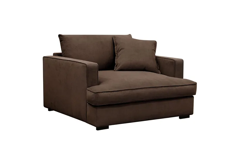 Rossita lyx Erittäin syvä Nojatuoli - Ruskea Vakosametti - Huonekalut - Tuoli & nojatuoli - Nojatuoli & lepotuoli