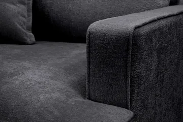 Rossita lyx Erittäin syvä Nojatuoli - Trenza 01, Musta Chenille - Huonekalut - Tuoli & nojatuoli - Nojatuoli & lepotuoli