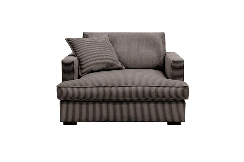 Rossita lyx Erittäin syvä Nojatuoli - Tummanharmaa Vakosametti - Huonekalut - Tuoli & nojatuoli - Nojatuoli & lepotuoli