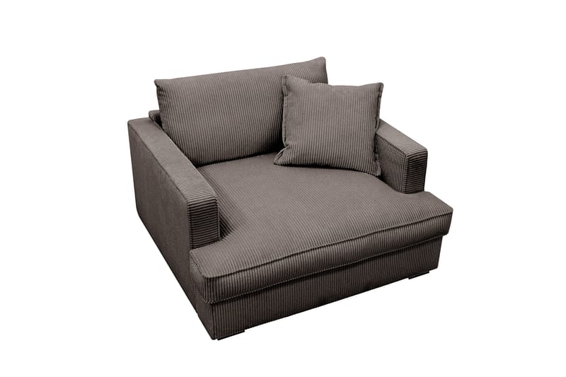 Rossita lyx Erittäin syvä Nojatuoli - Tummanharmaa Vakosametti - Huonekalut - Tuoli & nojatuoli - Nojatuoli & lepotuoli