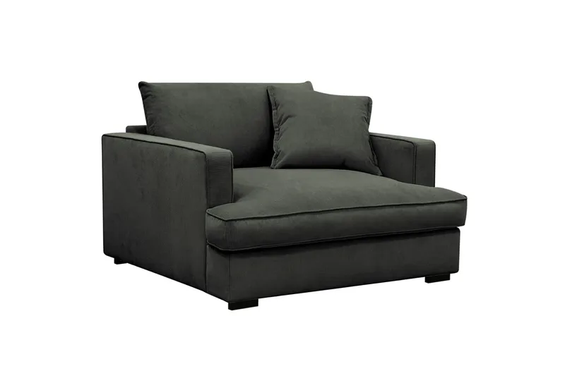 Rossita lyx Erittäin syvä Nojatuoli - Tummanvihreä Vakosametti - Huonekalut - Tuoli & nojatuoli - Nojatuoli & lepotuoli