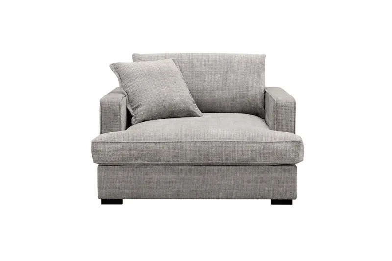 Rossita lyx Erittäin syvä Nojatuoli - Vaaleanharmaa Chenille - Huonekalut - Tuoli & nojatuoli - Nojatuoli & lepotuoli