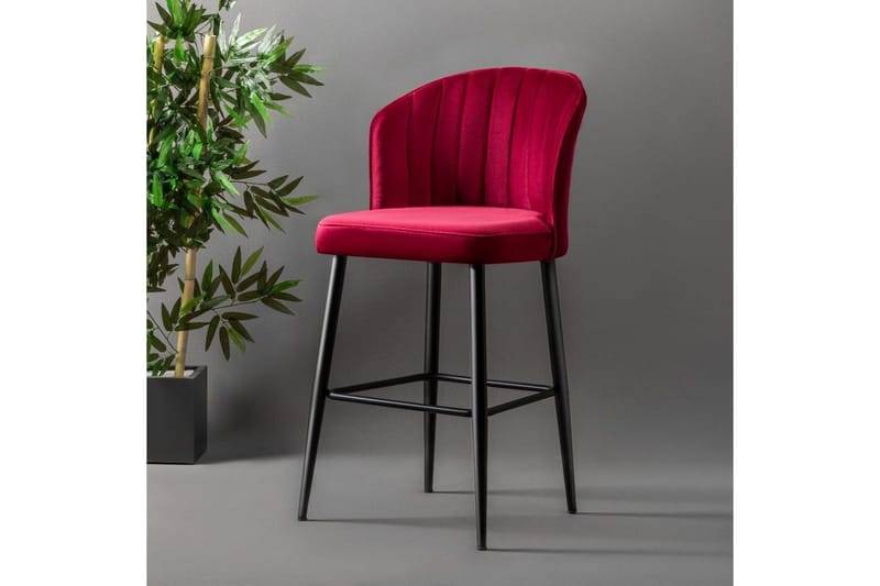 Rubi Baariryhmä 52 cm - Punainen/Musta - Huonekalut - Tuoli & nojatuoli - Baarituoli
