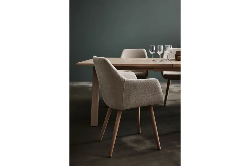 Rumba Käsinojallinen tuoli - Beige - Huonekalut - Tuoli & nojatuoli - Ruokapöydän tuolit