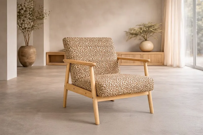 Runbert nojatuoli, Ruskea