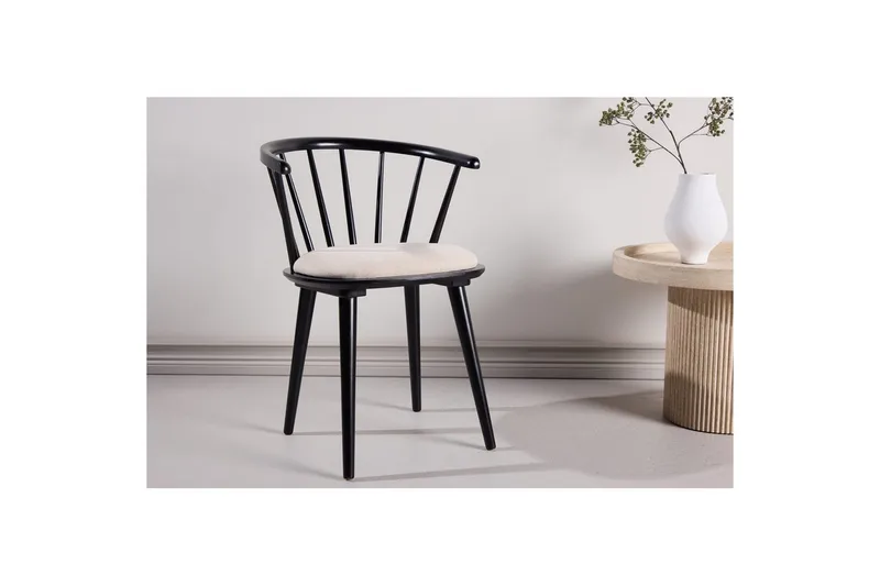 Ruokapöydän tuoli Bobby - Musta - Huonekalut - Tuoli & nojatuoli - Ruokapöydän tuolit