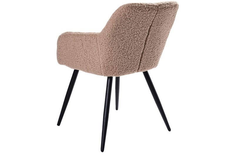Ruokapöydän tuoli Casmalia 2 kpl Beige/musta - Beige/musta - Huonekalut - Tuoli & nojatuoli - Ruokapöydän tuolit