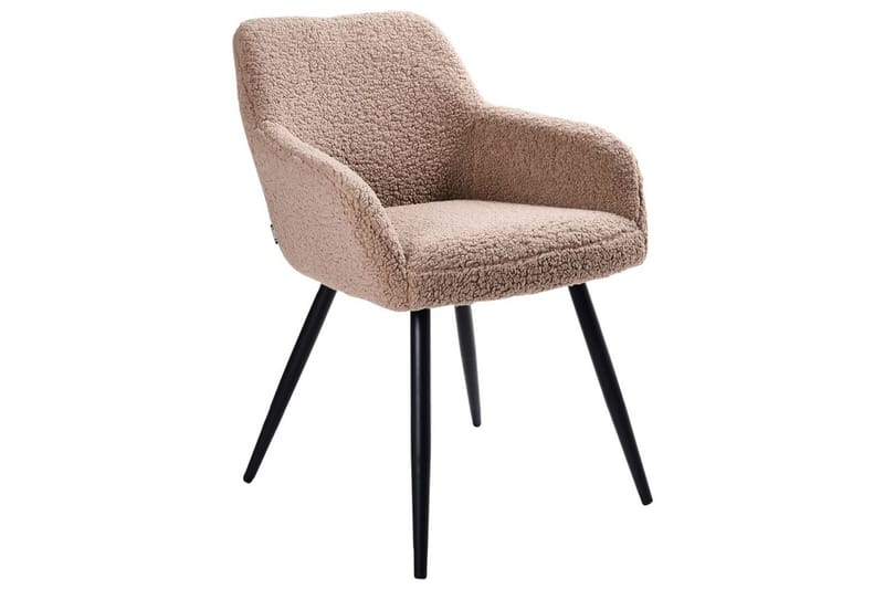 Ruokapöydän tuoli Casmalia 2 kpl Beige/musta - Beige/musta - Huonekalut - Tuoli & nojatuoli - Ruokapöydän tuolit