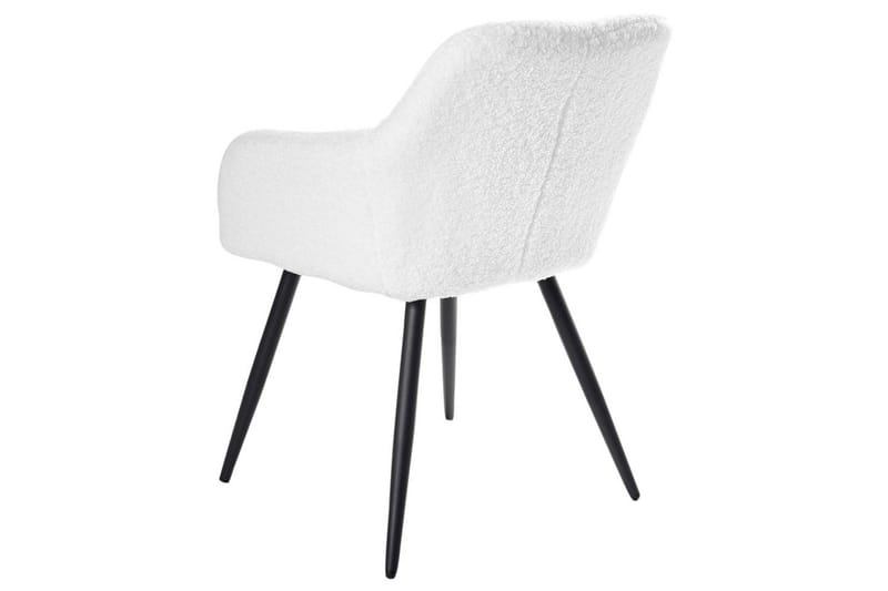 Ruokapöydän tuoli Casmalia 2 kpl Valkoinen/musta - Valkoinen/musta - Huonekalut - Tuoli & nojatuoli - Ruokapöydän tuolit