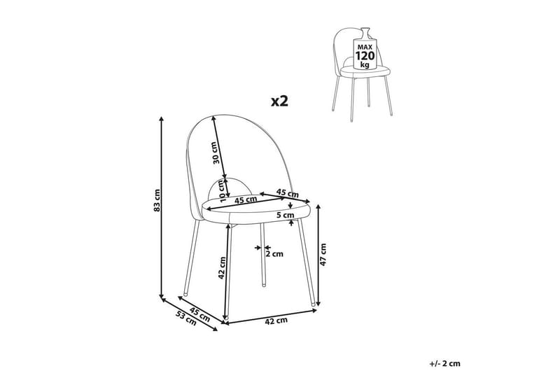 Ruokapöydän tuoli Covelo sarja 2 - Huonekalut - Tuoli & nojatuoli - Ruokapöydän tuolit