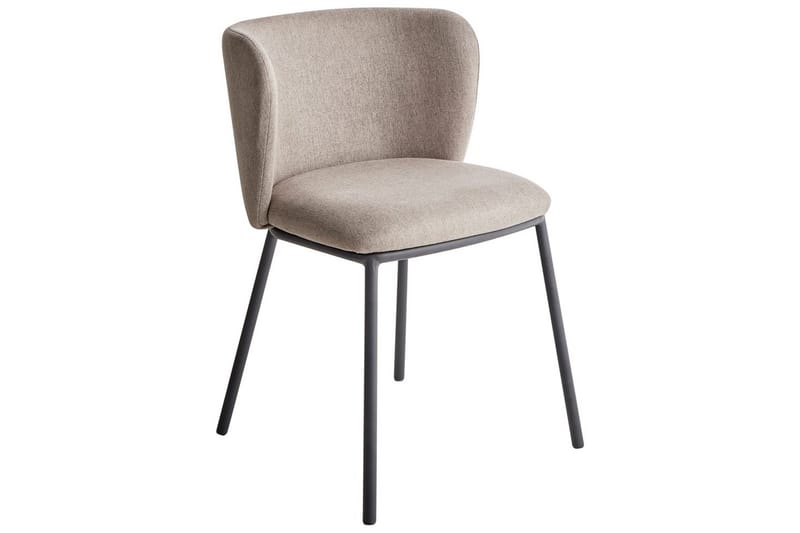 Ruokapöydän tuoli Mina sarja 2 Beige/musta - Beige/musta - Huonekalut - Tuoli & nojatuoli - Ruokapöydän tuolit