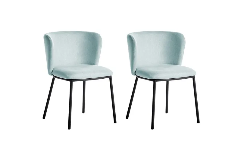 Ruokapöydän tuoli Mina sarja 2 Sininen/Musta, Sininen/Musta