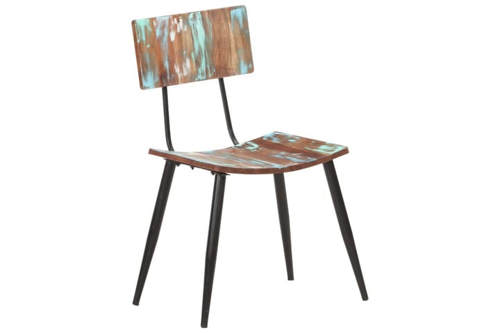 Ruokapöydän tuolit 4 kpl täysi uusiokäytetty puu - Ruokapöydän tuolit - Meikkituoli - Käsinojallinen tuoli